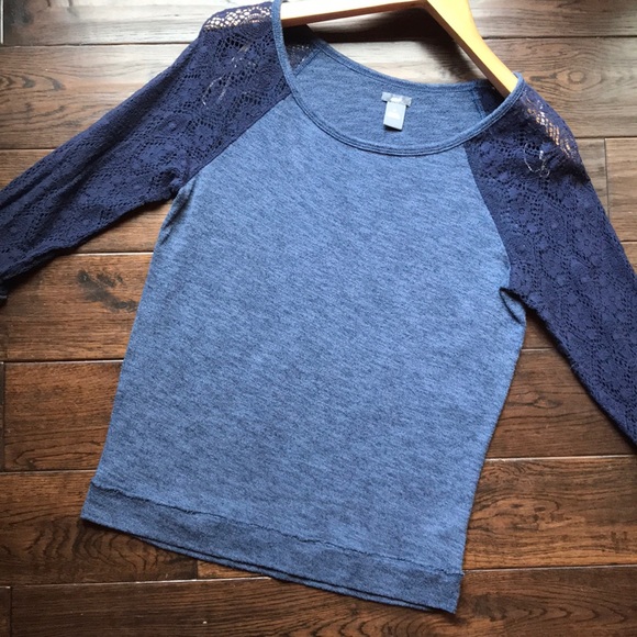 Aerie bundle hooded sweater lace raglan real soft - Picture 8 of 16